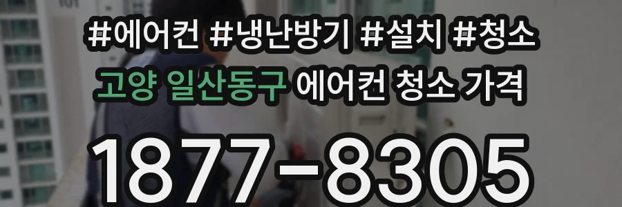 고양 일산동구 에어컨 청소 가격