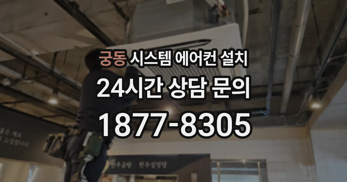 궁동 시스템 에어컨 설치