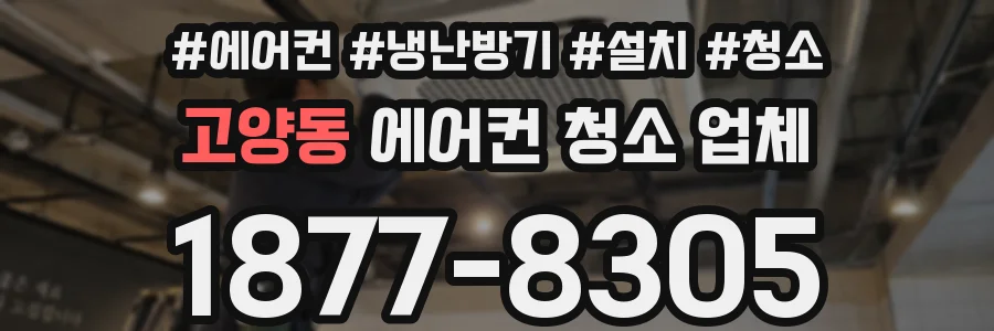 고양동 에어컨 청소 업체