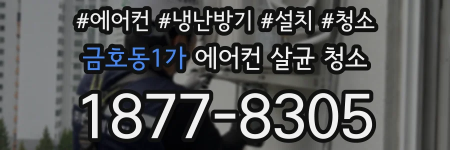 금호동1가 에어컨 살균 청소