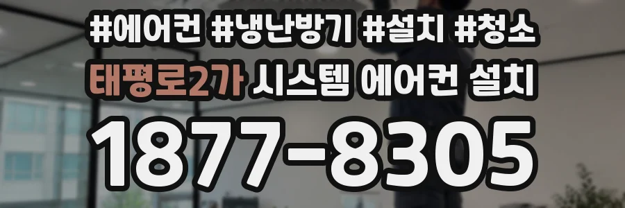 태평로2가 시스템 에어컨 설치