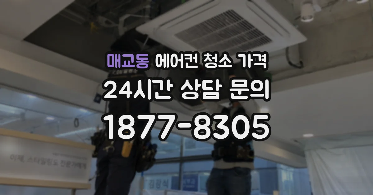 매교동 에어컨 청소 가격