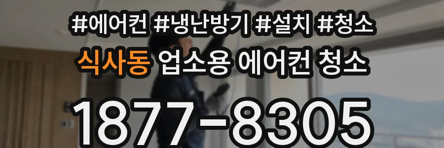 식사동 업소용 에어컨 청소