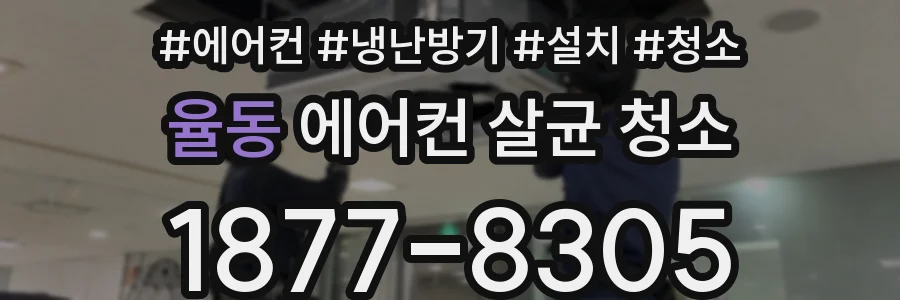 율동 에어컨 살균 청소