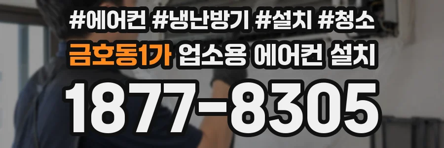 금호동1가 업소용 에어컨 설치