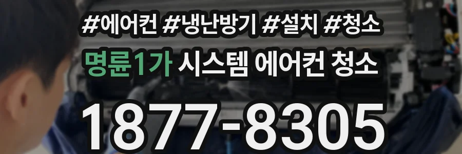 명륜1가 시스템 에어컨 청소