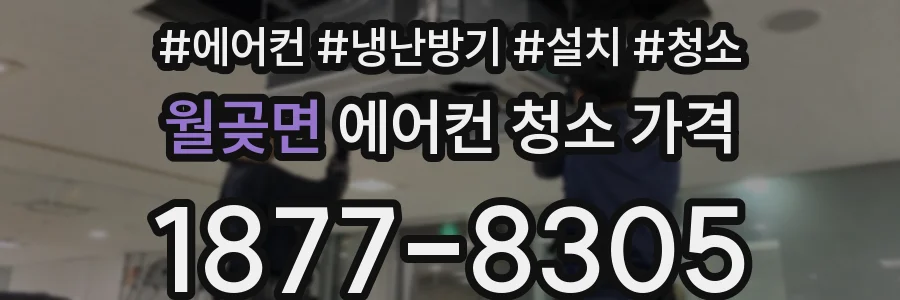 월곶면 에어컨 청소 가격