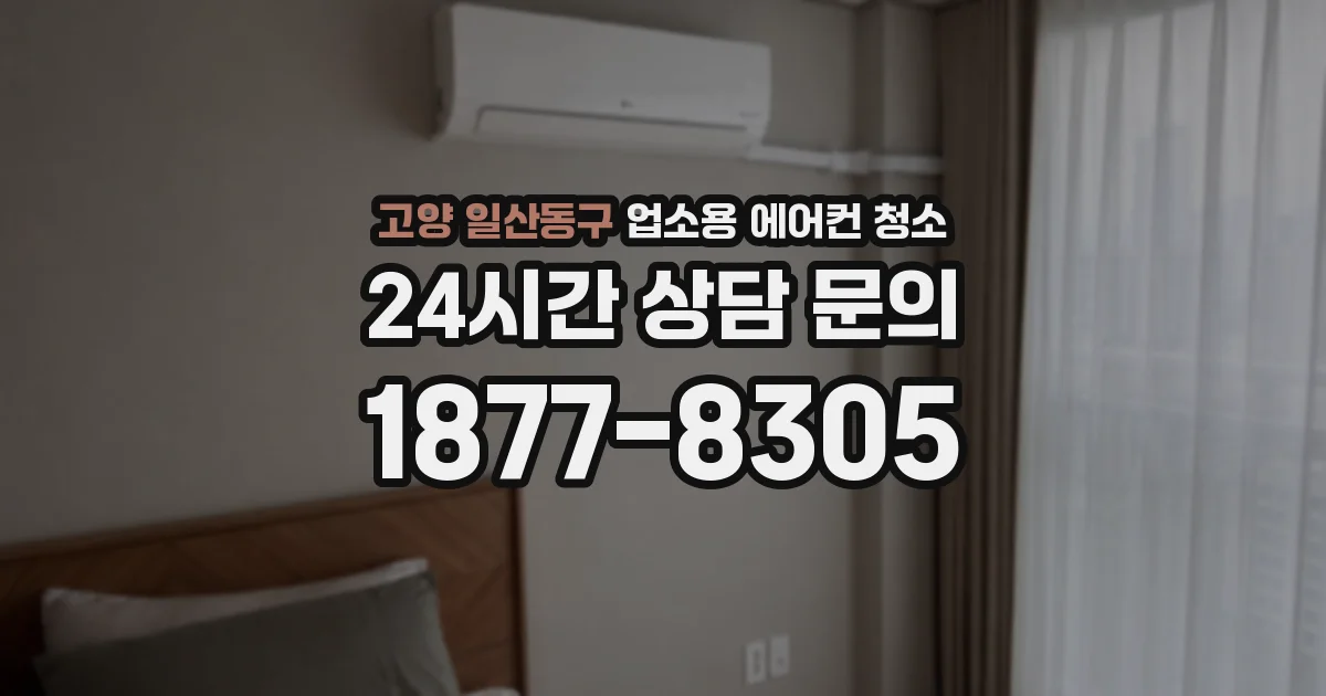 고양 일산동구 업소용 에어컨 청소