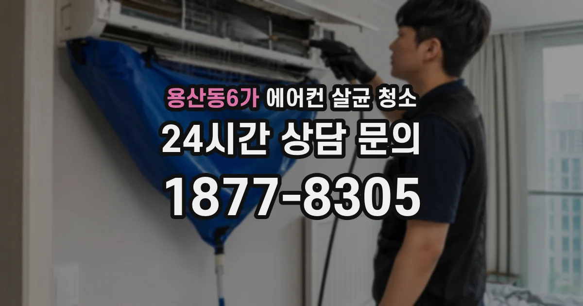 용산동6가 에어컨 살균 청소