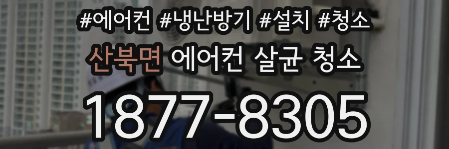 산북면 에어컨 살균 청소