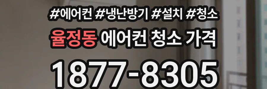 율정동 에어컨 청소 가격
