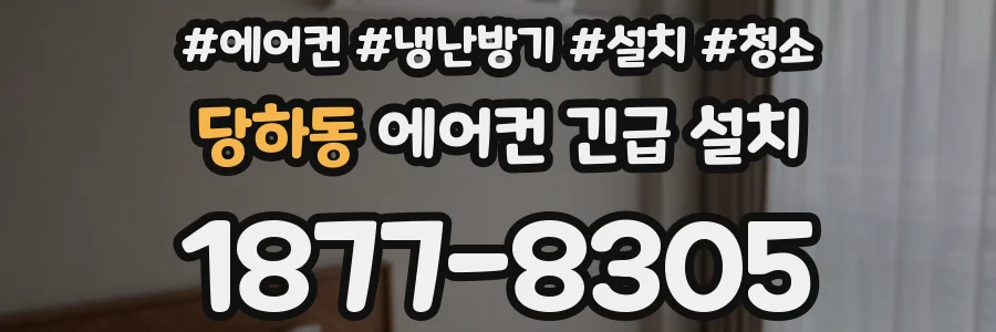 당하동 에어컨 긴급 설치