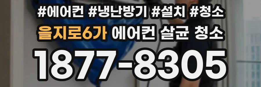 을지로6가 에어컨 살균 청소