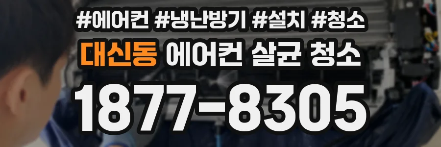 대신동 에어컨 살균 청소