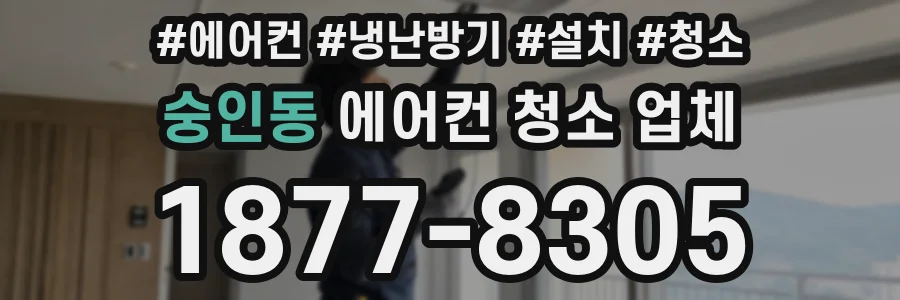 숭인동 에어컨 청소 업체