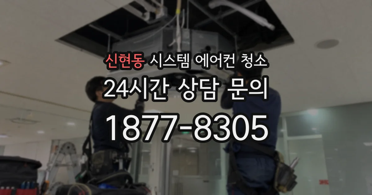 신현동 시스템 에어컨 청소