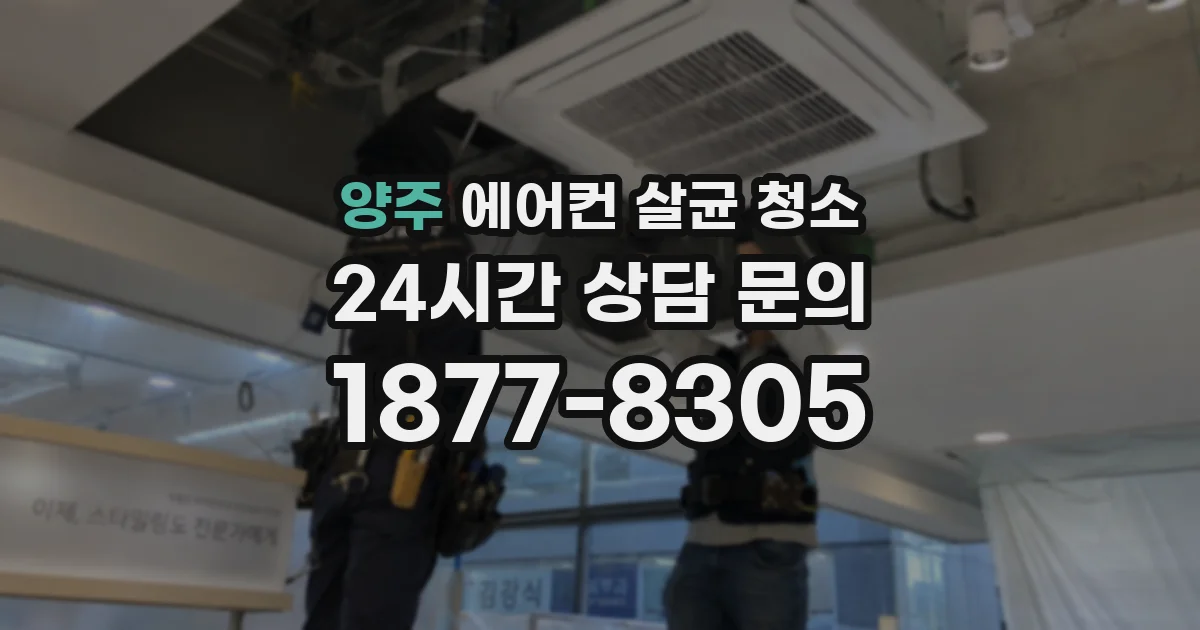 양주 에어컨 살균 청소