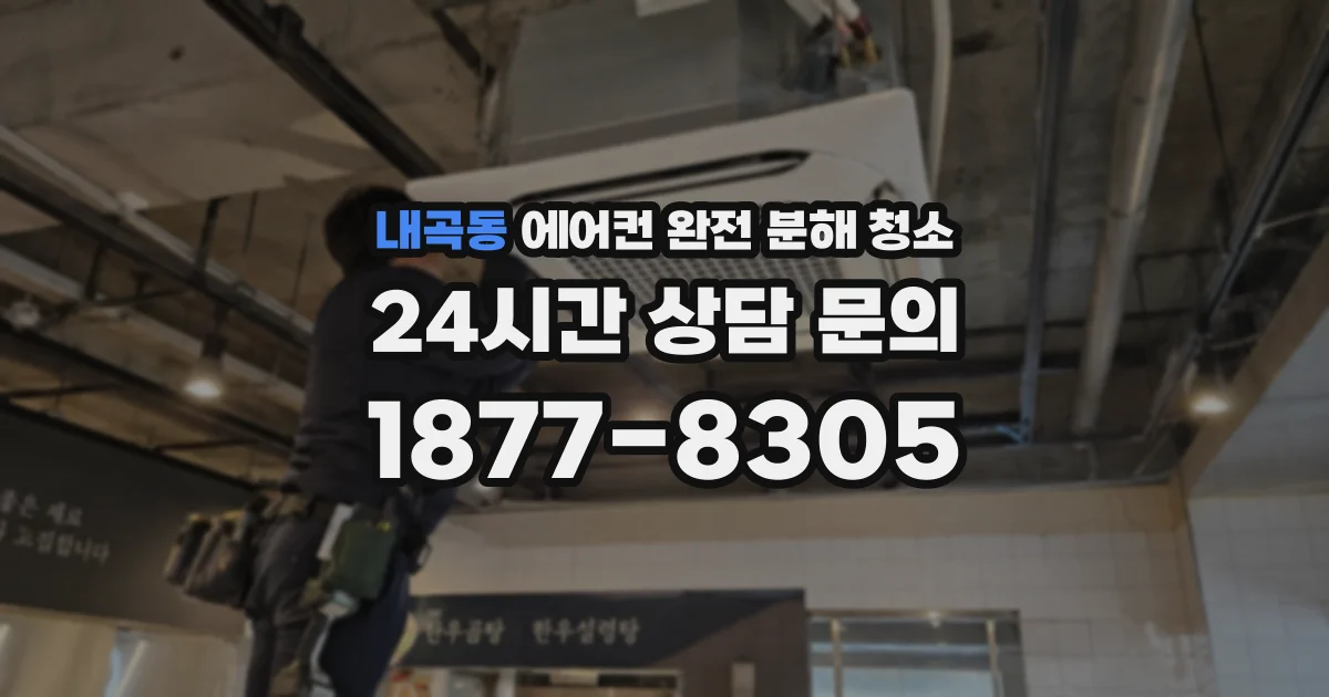 내곡동 에어컨 완전 분해 청소