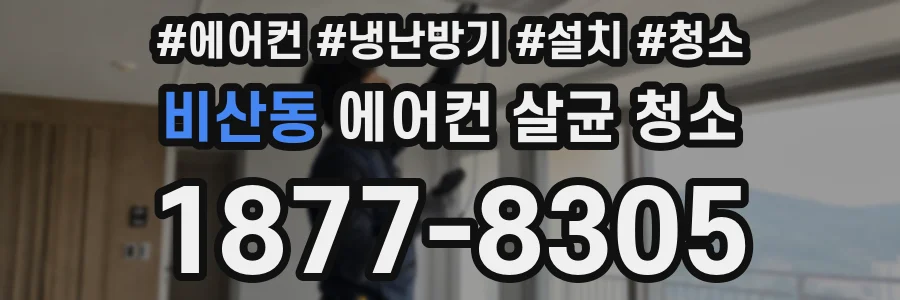 비산동 에어컨 살균 청소