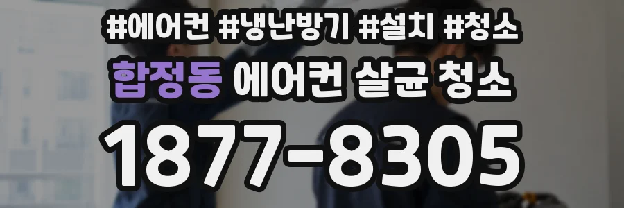 합정동 에어컨 살균 청소