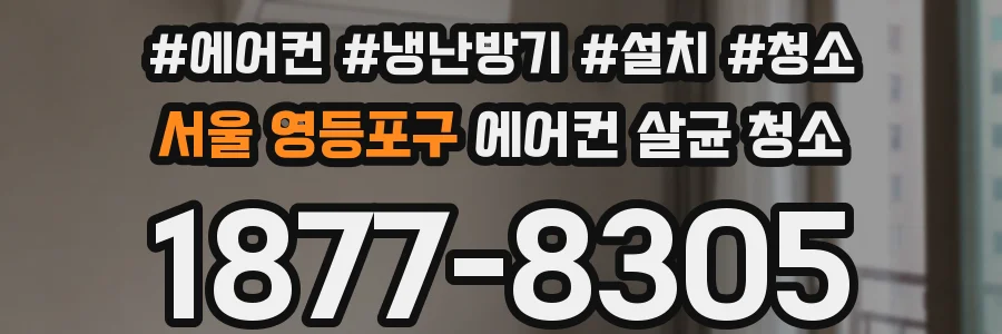 서울 영등포구 에어컨 살균 청소