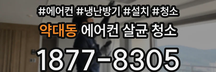 약대동 에어컨 살균 청소