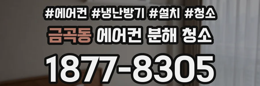금곡동 에어컨 분해 청소