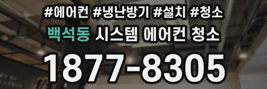 백석동 시스템 에어컨 청소