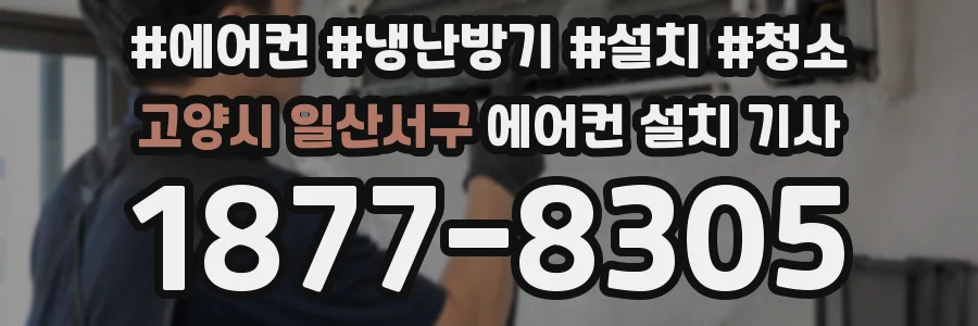 고양시 일산서구 에어컨 설치 기사