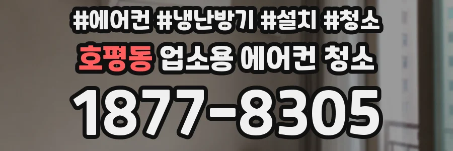 호평동 업소용 에어컨 청소
