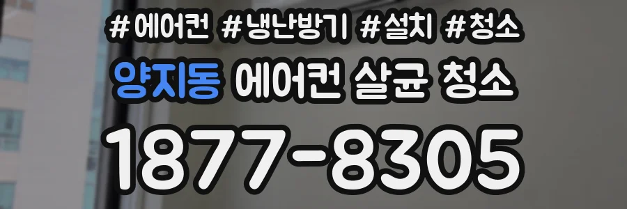 양지동 에어컨 살균 청소