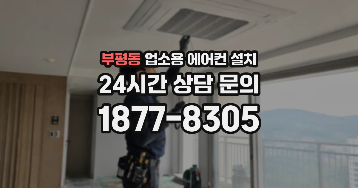 부평동 업소용 에어컨 설치