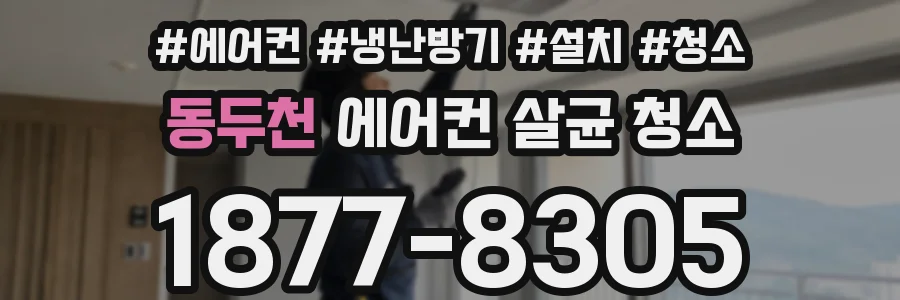 동두천 에어컨 살균 청소