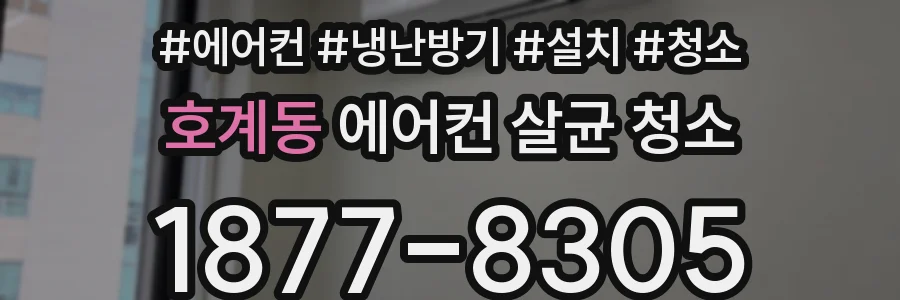 호계동 에어컨 살균 청소