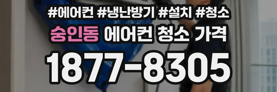 숭인동 에어컨 청소 가격