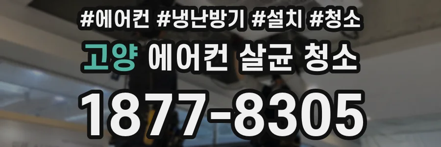고양 에어컨 살균 청소