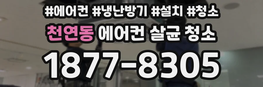 천연동 에어컨 살균 청소