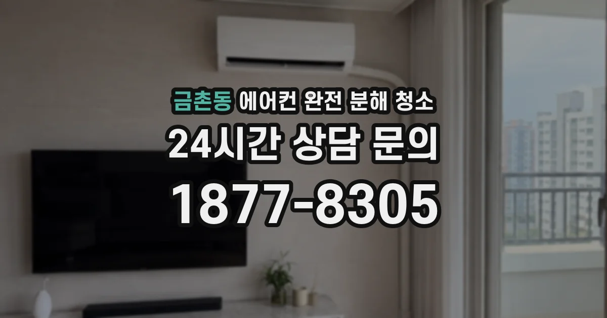 금촌동 에어컨 완전 분해 청소