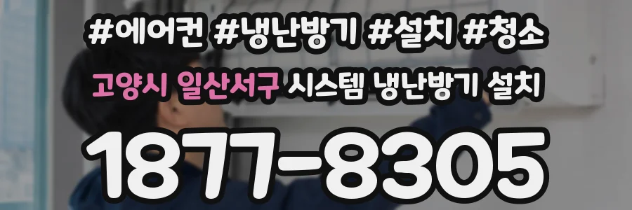 고양시 일산서구 시스템 냉난방기 설치