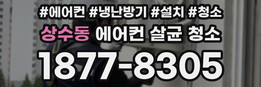 상수동 에어컨 살균 청소