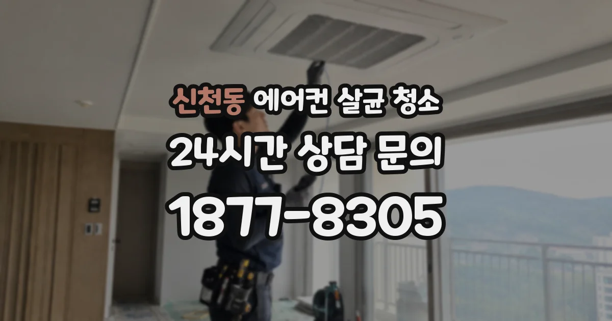 신천동 에어컨 살균 청소
