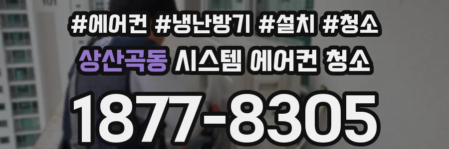 상산곡동 시스템 에어컨 청소