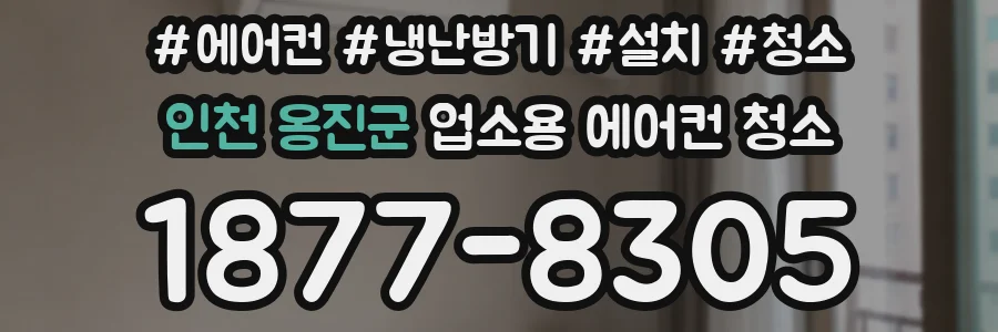 인천 옹진군 업소용 에어컨 청소