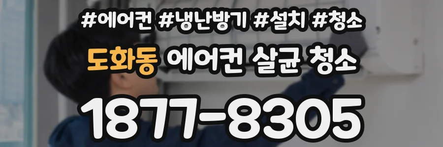 도화동 에어컨 살균 청소