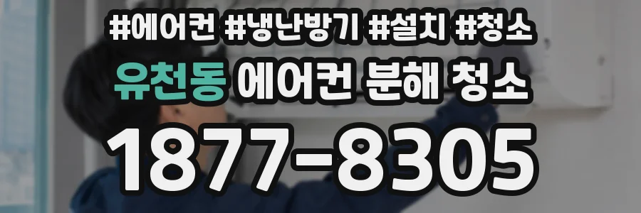 유천동 에어컨 분해 청소