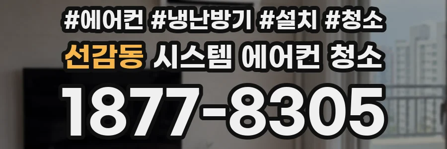 선감동 시스템 에어컨 청소