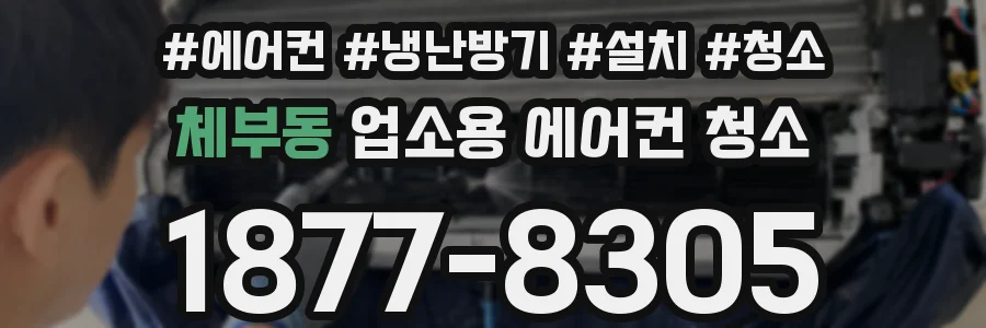 체부동 업소용 에어컨 청소