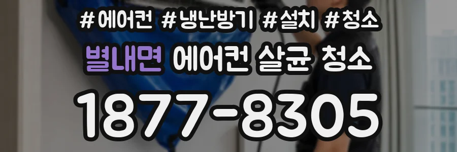 별내면 에어컨 살균 청소