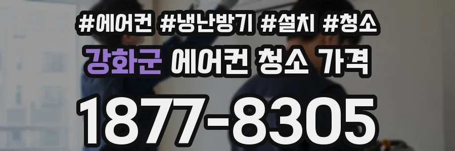 강화군 에어컨 청소 가격