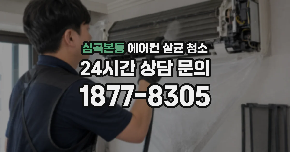 심곡본동 에어컨 살균 청소